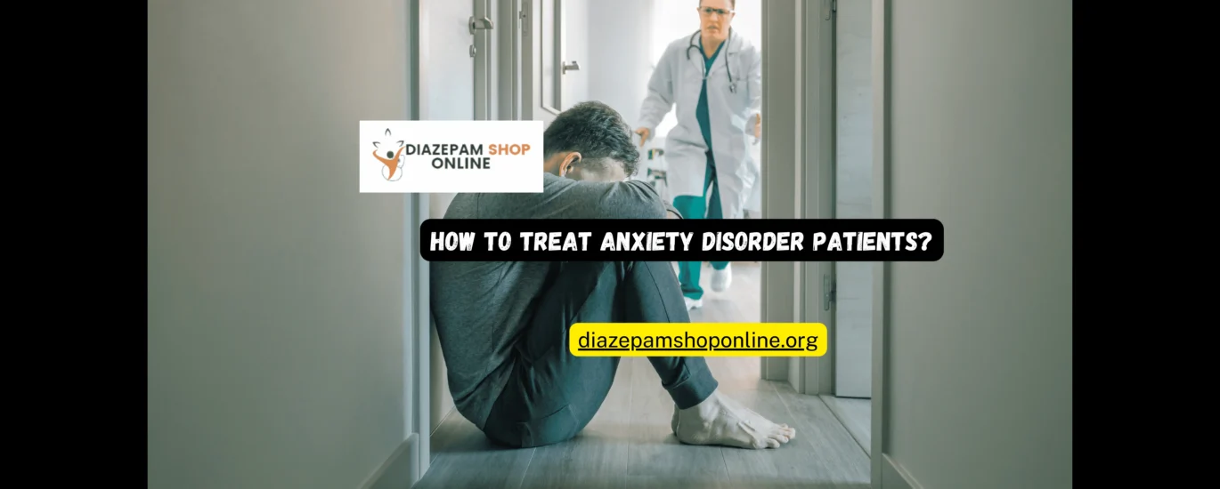 Anxiety disorder patients with treatment guidance and logo