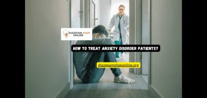 Anxiety disorder patients with treatment guidance and logo